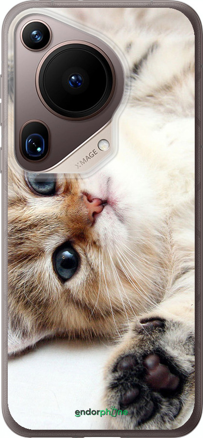 Силиконовый чехол Котик для Huawei Pura 70 Ultra - 6024u-3704 изображение 