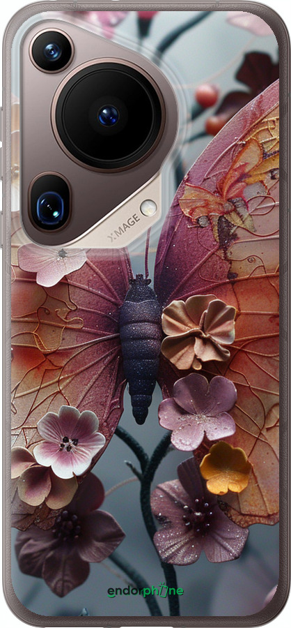 Силіконовий чехол Fairy Butterfly для Huawei Pura 70 Ultra - 6048u-3704 изображение 