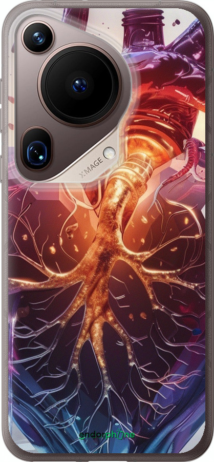 Силіконовий чехол Crystal Heart для Huawei Pura 70 Ultra - 6070u-3704 изображение 
