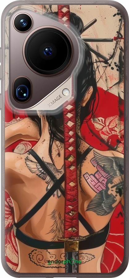 Силиконовый чехол Тайна катаны для Huawei Pura 70 Ultra - 6074u-3704 изображение 