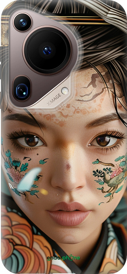 Силиконовый чехол Взгляд души самурая для Huawei Pura 70 Ultra - 6076u-3704 изображение 