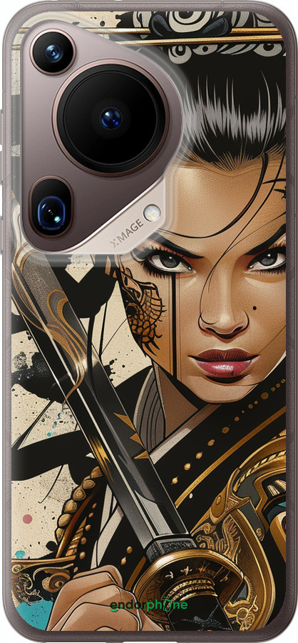 Силиконовый чехол Воительница ветров для Huawei Pura 70 Ultra - 6077u-3704 изображение 