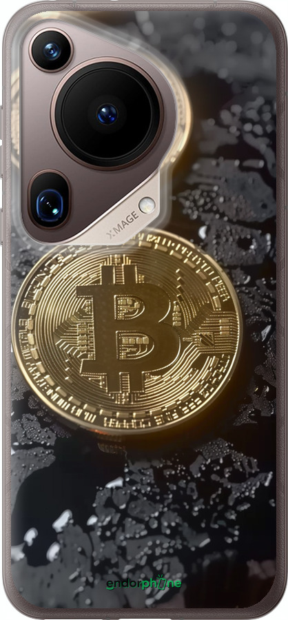 Силиконовый чехол Вулканический Bitcoin для Huawei Pura 70 Ultra - 6092u-3704 изображение 