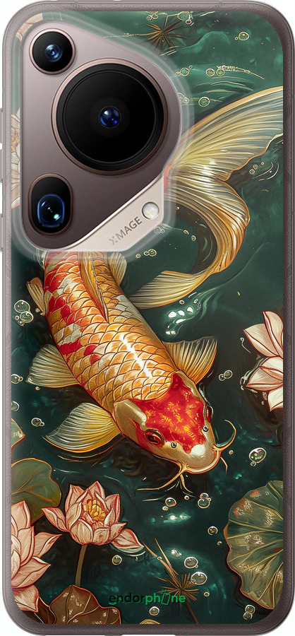 Силіконовий чехол Мелодія Лотоса для Huawei Pura 70 Ultra - 6106u-3704 изображение 
