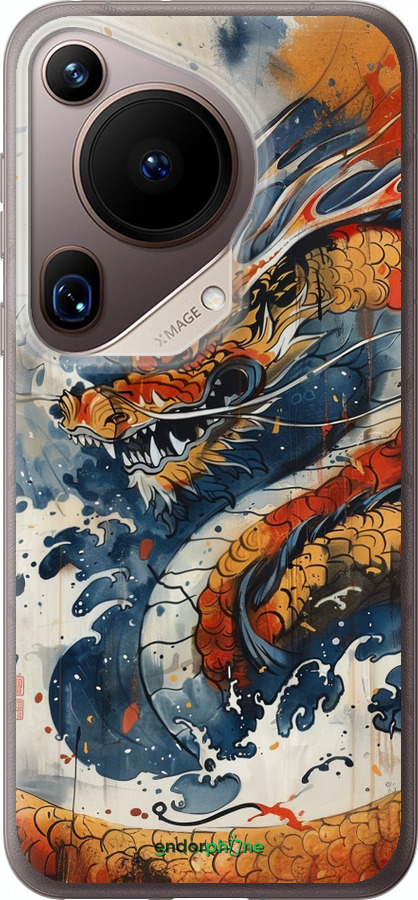 Силиконовый чехол Ярость дракона для Huawei Pura 70 Ultra - 6112u-3704 изображение 