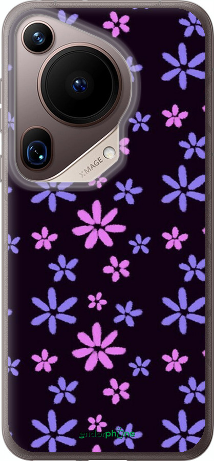 Силіконовий чехол з квітами для Huawei Pura 70 Ultra - 6258u-3704 изображение 