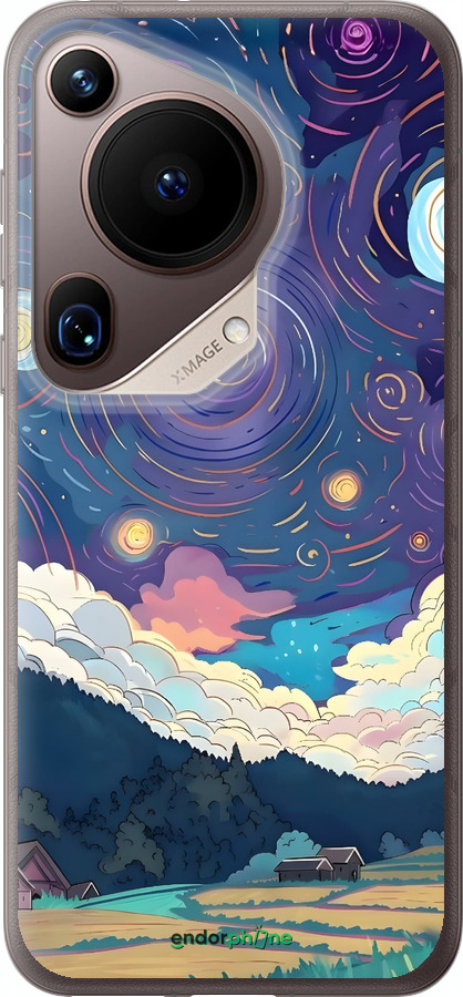 Силиконовый чехол Креативный арт для Huawei Pura 70 Ultra - 6322u-3704 изображение 