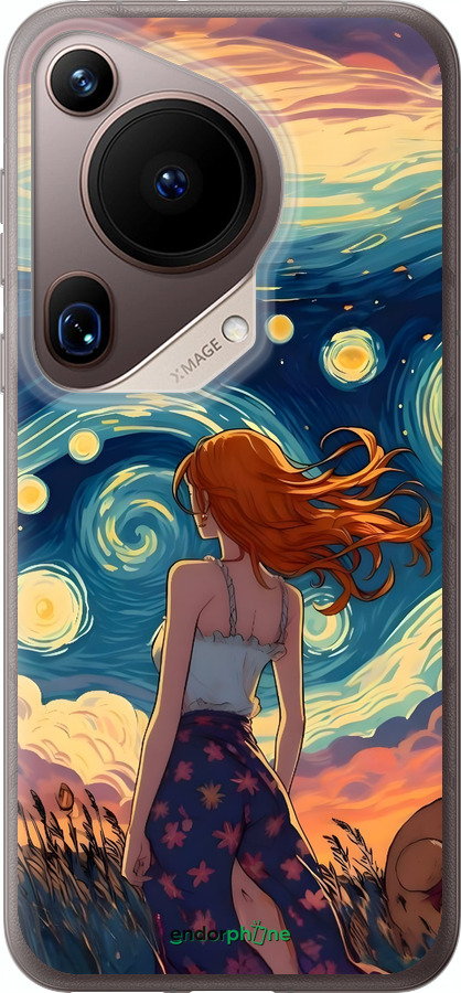 Силиконовый чехол Девушка Арт для Huawei Pura 70 Ultra - 6325u-3704 изображение 