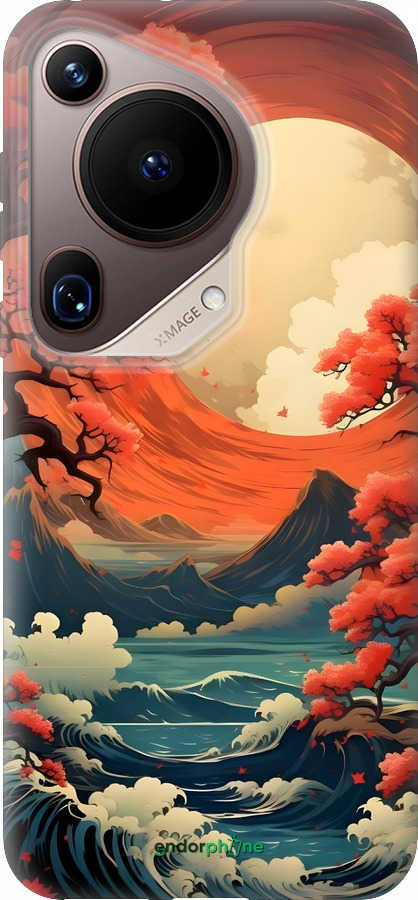 Силиконовый чехол Природа японии для Huawei Pura 70 Ultra - 6327u-3704 изображение 
