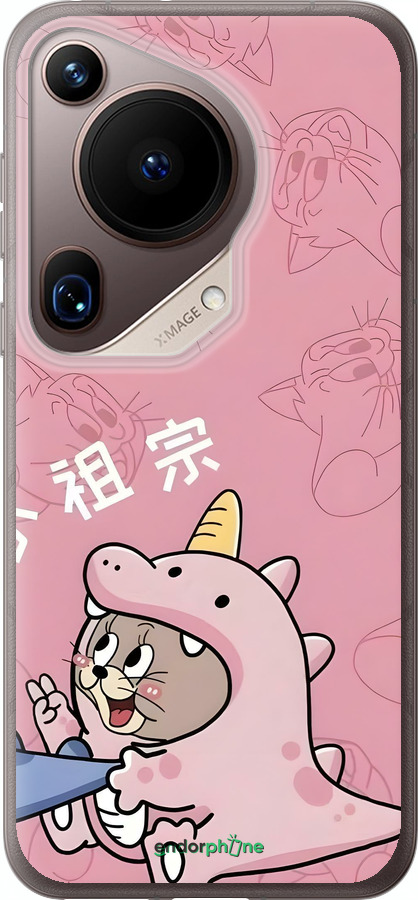 Силиконовый чехол Том и джерри 2 для Huawei Pura 70 Ultra - 6359u-3704 изображение 