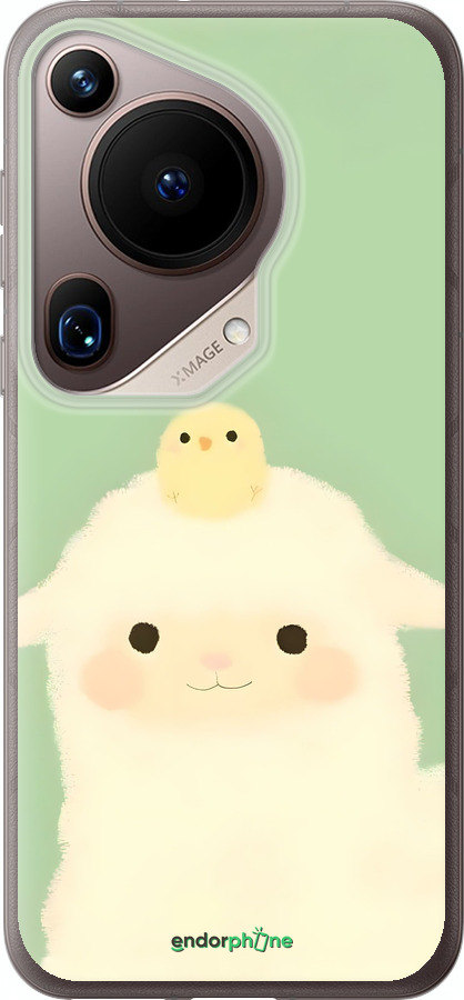 Силиконовый чехол Барашек и ципленок для Huawei Pura 70 Ultra - 6369u-3704 изображение 