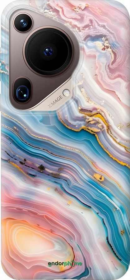 Силиконовый чехол Мрамор красивый для Huawei Pura 70 Ultra - 6376u-3704 изображение 