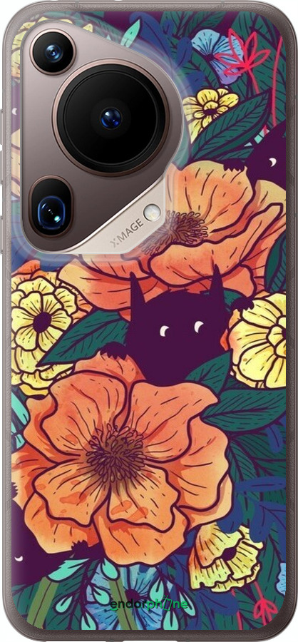 Силиконовый чехол С изображением полевых цветов для Huawei Pura 70 Ultra - 6419u-3704 изображение 