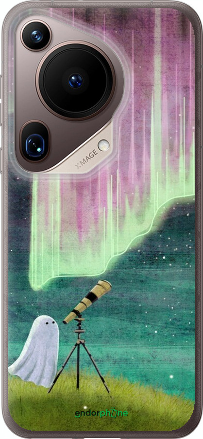 Силиконовый чехол Привидение и звезды для Huawei Pura 70 Ultra - 6443u-3704 изображение 