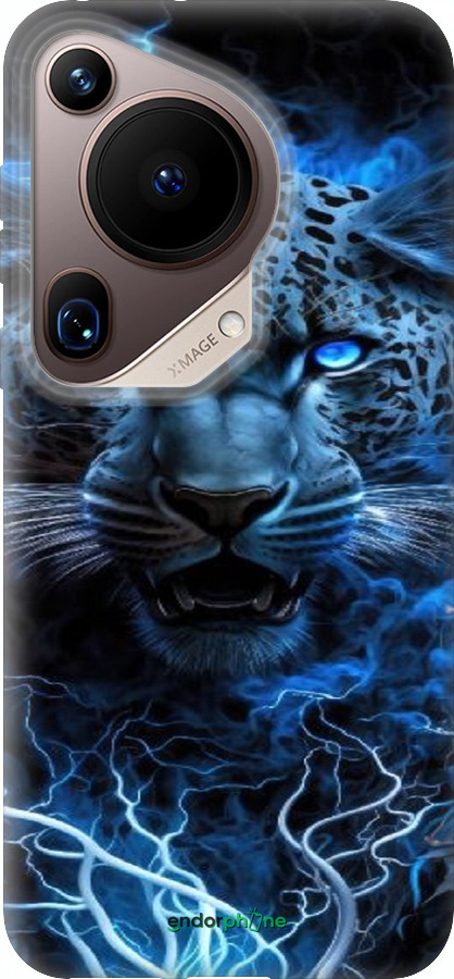 Силіконовий чехол Крижаний леопард для Huawei Pura 70 Ultra - 6460u-3704 изображение 