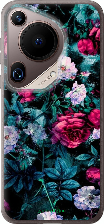 Силиконовый чехол Сад и розы для Huawei Pura 70 Ultra - 6483u-3704 изображение 