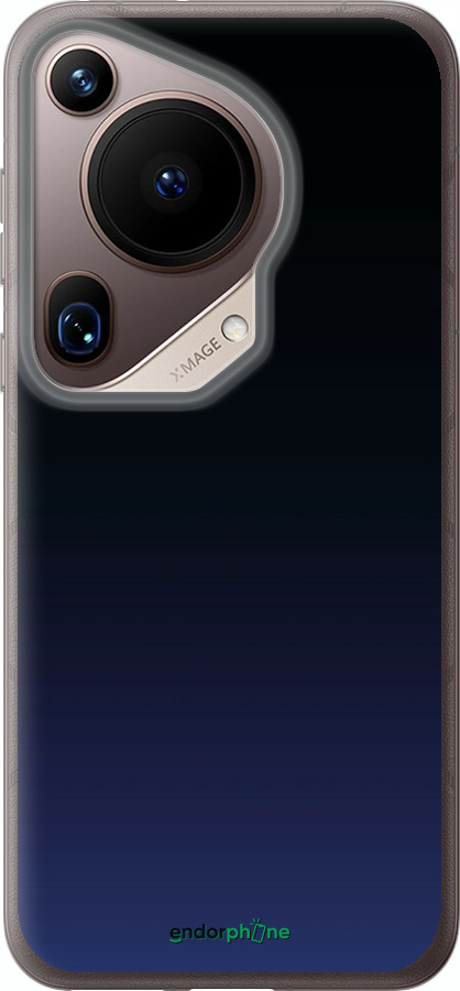 Силиконовый чехол Градиент в тёмно - синем стиле для Huawei Pura 70 Ultra - 6542u-3704 изображение 