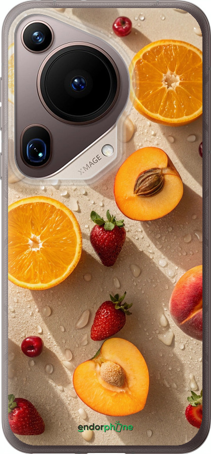 Силиконовый чехол Фрукты 3 для Huawei Pura 70 Ultra - 6703u-3704 изображение 