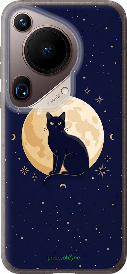 Силіконовий чехол Cute Cat Celestial/Witchy для Huawei Pura 70 Ultra - 6787u-3704 изображение 