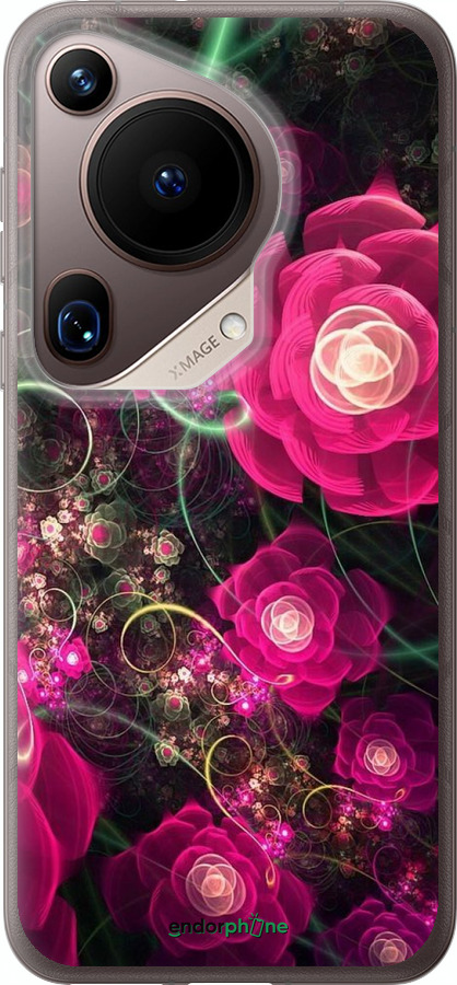Силиконовый чехол Абстрактные цветы 3 для Huawei Pura 70 Ultra - 850u-3704 изображение 