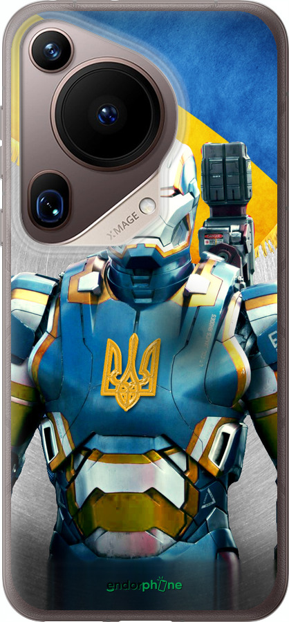 Силіконовий чехол Український кіборг  для Huawei Pura 70 Ultra - 980u-3704 изображение 