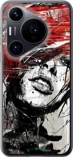 Силиконовый чехол Лицо девушки для Huawei Pura 70 - 1162u-3703 изображение 