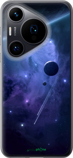 Силиконовый чехол Планеты в синем космосе для Huawei Pura 70 - 171u-3703 изображение 