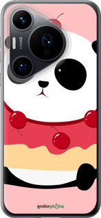 Силиконовый чехол Панда с пончиком для Huawei Pura 70 - 3991u-3703 изображение 