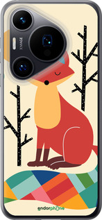 Силиконовый чехол Rainbow fox для Huawei Pura 70 - 4010u-3703 изображение 