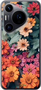 Силиконовый чехол Beauty flowers для Huawei Pura 70 - 4050u-3703 изображение 