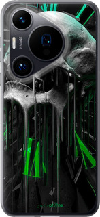 Силиконовый чехол Череп-часы для Huawei Pura 70 - 4100u-3703 изображение 