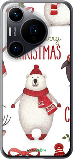 Силиконовый чехол Merry Christmas для Huawei Pura 70 - 4106u-3703 изображение 