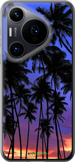 Силиконовый чехол Пальмы для Huawei Pura 70 - 4324u-3703 изображение 
