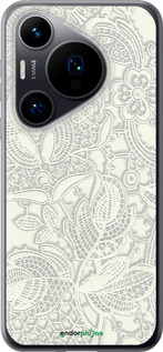 Силиконовый чехол Белое кружево для Huawei Pura 70 - 4383u-3703 изображение 