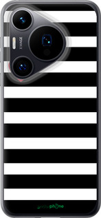 Силиконовый чехол Черно-белые полосы для Huawei Pura 70 - 4461u-3703 изображение 