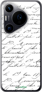Силиконовый чехол Прописной шрифт для Huawei Pura 70 - 4475u-3703 изображение 