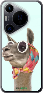 Силиконовый чехол Модная лама для Huawei Pura 70 - 4479u-3703 изображение 
