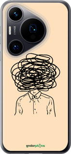 Силиконовый чехол Мысли для Huawei Pura 70 - 4568u-3703 изображение 