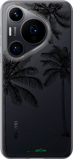 Силиконовый чехол Пальмы1 для Huawei Pura 70 - 4634u-3703 изображение 