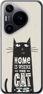 Силиконовый чехол Кот для Huawei Pura 70 - 4671u-3703 изображение 