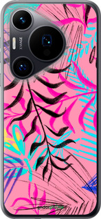 Силиконовый чехол Растительный узор 2 для Huawei Pura 70 - 4740u-3703 изображение 