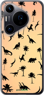 Силиконовый чехол Динозаврики 1 для Huawei Pura 70 - 4772u-3703 изображение 