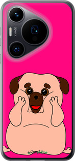 Силиконовый чехол Весёлый мопс для Huawei Pura 70 - 4908u-3703 изображение 