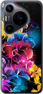 Силиконовый чехол Абстрактные цветы для Huawei Pura 70 - 511u-3703 изображение 