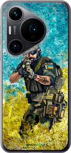 Силіконовий чохол 'Воїн ЗСУ' для Huawei Pura 70 зображення 6