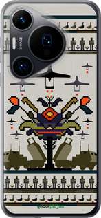 Силиконовый чехол Вышиванка UA для Huawei Pura 70 - 5446u-3703 изображение 