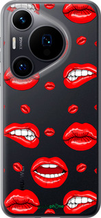 Силиконовый чехол Губы v3 для Huawei Pura 70 - 5477u-3703 изображение 