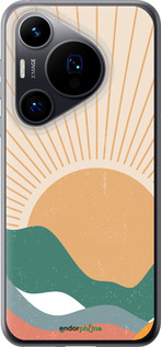 Силиконовый чехол Горы и солнце v2 для Huawei Pura 70 - 5488u-3703 изображение 