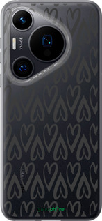 Силиконовый чехол Сердца v2 для Huawei Pura 70 - 5497u-3703 изображение 
