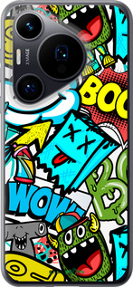 Силиконовый чехол Стикеры v4 для Huawei Pura 70 - 5508u-3703 изображение 